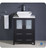 FCB6224ES-CWH-V Fresca Torino 24" Espresso Modern Bathroom Cabinet w/ Top &Vessel Sink