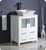 FCB6224WH-CWH-V Fresca Torino 24" White Modern Bathroom Cabinet w/ Top & Vessel Sink