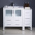 Fresca FCB62-3012WH-I Fresca Torino 42" White Modern Bathroom Cabinets w/ Tops & Integrated Sink