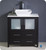 FCB6230ES-CWH-V Fresca Torino 30" Espresso Modern Bathroom Cabinet w/ Top & Vessel Sink