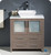 FCB6230GO-CWH-V Fresca Torino 30" Gray Oak Modern Bathroom Cabinet w/ Top & Vessel Sink