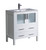 FCB6230WH-I Fresca Torino 30" White Modern Bathroom Cabinet w/ Integrated Sink