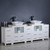 Fresca FCB62-72WH-CWH-V Fresca Torino 84" White Modern Double Sink Bathroom Cabinets w/ Tops & Vessel Sinks
