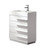 FCB8024WH-I Fresca Livello 24" White Modern Bathroom Cabinet w/ Integrated Sink