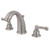 Kingston Brass Two Handle 8" to 16" Widespread Lavatory Faucet with Pop-Up Drain Drain - Brushed Nickel KB988FL