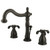 Kingston Brass Two Handle 8" to 16" Widespread Lavatory Faucet with Pop-Up Drain Drain - Oil Rubbed Bronze