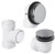 Mountain Plumbing Soft Toe Touch Style Plumber's Half Kit for Bath Waste and Overflow - Polished Nickel - BDWUNVA/PN