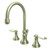 Kingston Brass Two Handle 8" to 16" Widespread Lavatory Faucet with Brass Pop-Up Drain - Brushed Nickel KS2988PL