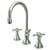 Kingston Brass Two Handle 8" to 16" Widespread Lavatory Faucet with Brass Pop-Up Drain - Polished Chrome KS2981KX