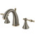 Kingston Brass Two Handle 8" to 16" Widespread Lavatory Faucet with Brass Pop-Up Drain - Brushed Nickel/Polished Brass KS2979NL