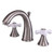 Kingston Brass Two Handle 8" to 16" Widespread Lavatory Faucet with Brass Pop-Up Drain - Brushed Nickel KS2978PX