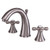 Kingston Brass Two Handle 8" to 16" Widespread Lavatory Faucet with Brass Pop-Up Drain - Brushed Nickel KS2978AX
