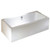 Kingston Brass VTDE673321 67" Contemporary Freestanding Acrylic Bathtub - White