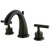 Kingston Brass Two Handle 8" to 16" Widespread Lavatory Faucet with Brass Pop-Up Drain - Oil Rubbed Bronze KS2965CML
