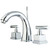 Kingston Brass Two Handle 8" to 16" Widespread Lavatory Faucet with Brass Pop-Up Drain - Polished Chrome KS2961CQL