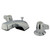 Kingston Brass Two Handle 8" to 16" Widespread Lavatory Faucet with Brass Pop-Up Drain - Polished Chrome KB920B