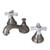 Kingston Brass Two Handle 8" to 16" Widespread Lavatory Faucet with Brass Pop-Up Drain - Brushed Nickel KS5568PX