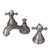 Kingston Brass Two Handle 8" to 16" Widespread Lavatory Faucet with Brass Pop-Up Drain - Satin Nickel KS5568BX