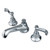 Kingston Brass Two Handle 8" to 16" Widespread Lavatory Faucet with Brass Pop-Up Drain - Polished Chrome KS4461FL