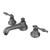 Kingston Brass Two Handle 8" to 16" Widespread Lavatory Faucet with Brass Pop-Up Drain - Brushed Nickel KS4468NL