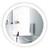 LED Round Lighted Bathroom Mirror With Dimmer & Defogger - 22 Inch - Sol by Krugg - Sol22