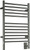 Amba Jeeves Model C Straight Electric Heated Towel Warmer - Matte Black - 20-1/2" W x 36" H - CSMB
