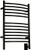 Amba Jeeves Model E Curved Electric Heated Towel Warmer - Matte Black - 20-1/2" W x 31" H - ECMB