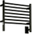 Amba Jeeves Model H Straight Electric Heated Towel Warmer - Matte Black - 20-1/2" W x 18" H - HSMB
