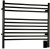 Amba Jeeves KSMB-30  K Straight Electric Heated Towel Warmer - Matte Black - 29-1/2" W x 27" H