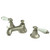 Kingston Brass Two Handle 8" to 16" Widespread Lavatory Faucet with Brass Pop-Up Drain - Brushed Nickel KS4468PL