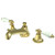 Kingston Brass Two Handle 8" to 16" Widespread Lavatory Faucet with Brass Pop-Up Drain - Polished Brass KS4462PL