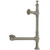 Kingston Brass CC3098 Edwardian British Lever Style Clawfoot Tub Waste And Overflow Drain - Brushed Nickel