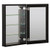 Craft + Main 19" x 30" Medicine Cabinet with Beveled Mirror and Interior Mirror - Black