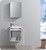 Fresca Senza Valencia 20" Glossy White Wall Hung  Bathroom Vanity w/ Medicine Cabinet