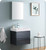 Fresca Senza Valencia 24" Dark Slate Gray Wall Hung  Bathroom Vanity w/ Medicine Cabinet