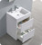 Fresca Senza Valencia 24" Glossy White Free Standing  Bathroom Vanity w/ Medicine Cabinet