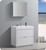 Fresca Senza Valencia 36" Glossy White Free Standing  Bathroom Vanity w/ Medicine Cabinet