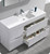 Fresca Senza Valencia 60" Glossy White Free Standing  Bathroom Vanity w/ Medicine Cabinet