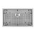 Whitehaus WHNPL2718-BSS Noah Plus Heavy Duty 6 Gauge Frame Single Bowl Undermount or Drop-in Sink - Brushed Stainless Steel