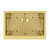Whitehaus WHNPL3020-B Noah Plus 16 Gauge Single Bowl Undermount Sink with Seamless Front Apron - Brass
