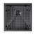Whitehaus WHNPL1818-MBLK Noah Plus 16 Gauge Single Bowl Matte Textured Undermount or Drop-in Sink - Matte Black