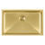 Whitehaus WHNPL2918-B Noah Plus 16 Gauge Single Bowl Linen Textured Undermount or Drop-in Sink - Brass - 19 inch
