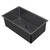 Whitehaus WHNPL2918-MBLK Noah Plus 16 Gauge Single Bowl Matte Textured Undermount or Drop-in Sink - Matte Black