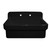 Whitehaus OFCH2230-BLACK Old Fashioned Country Fireclay Utility Sink with High Backsplash - Black - 30 inch