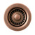 Whitehaus WC2BASK-ACO 2" Basket Strainer - Antique Copper