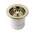 Whitehaus WC2BASK-B 2" Basket Strainer - Polished Brass