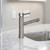 Whitehaus WHS1394-PSK-BSS Waterhaus Single Hole, Single Lever Kitchen Faucet with Pull-out Spray Head - Brushed Stainless Steel