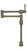 Whitehaus WHST10004-002SK-BSS Waterhaus Deck Mount Pot Filler - Brushed Stainless Steel