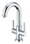 Kingston Brass Two Handle Single Hole Lavatory Faucet with Push-Up & Optional Deck Plate - Polished Chrome - KS8451DL