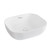 Whitehaus WH71302 Isabella Plus Rectangular Top Mount Sink with Center Drain - White - 19 inch